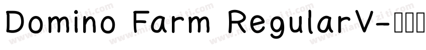 Domino Farm RegularV字体转换